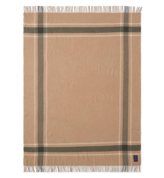 Lexington Decke Wool Throw Frame beige/grün