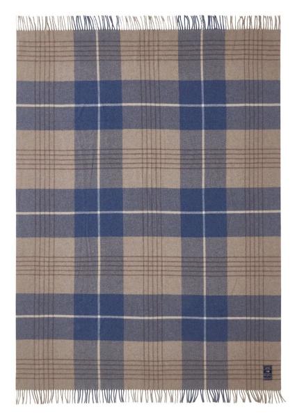 Lexington Decke Wool Throw Karo beige/blau