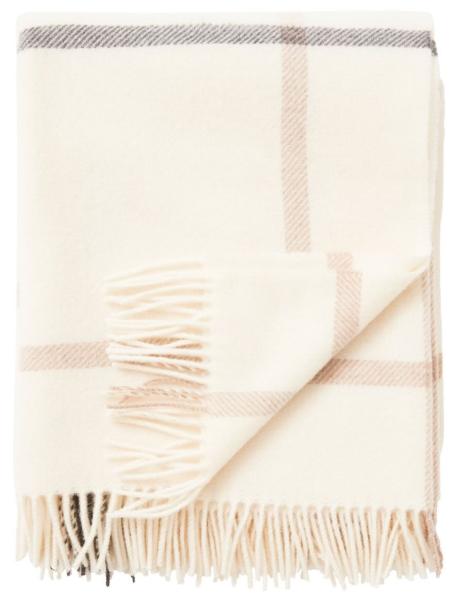 Lexington Decke Wool Throw Karo offwhite/grau/beige