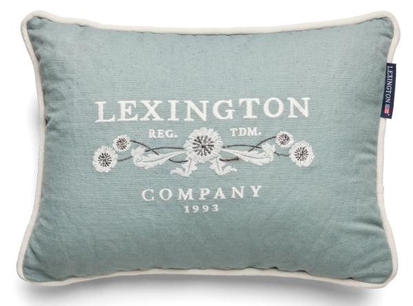 Lexington Kissen Embroidery Floral grün