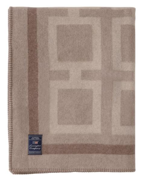 Lexington Decke Wool Grafik beige/braun