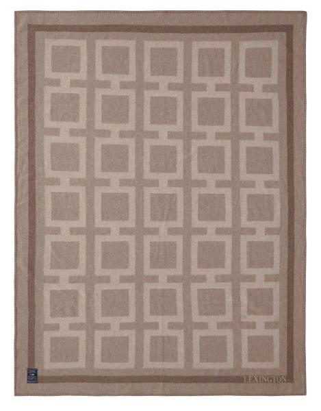 Lexington Decke Wool Grafik beige/braun